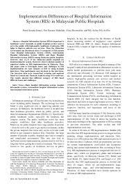 However, in concordance with the federal constitution. Pdf Implementation Differences Of Hospital Information System His In Malaysian Public Hospitals Izzatty Zetty Academia Edu