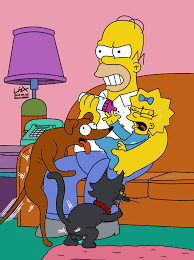 Rule34 - If it exists, there is porn of it  homer simpson, maggie simpson   6517496