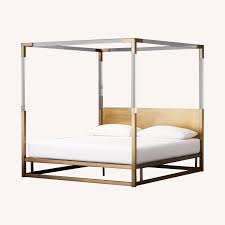 This is the nicest bed i ever had i also had a 15% off coupon. Cb2 Brass And Acrylic Queen Bed Aptdeco