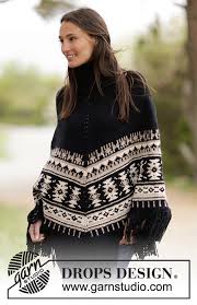 Sew a poncho with these free patterns and instructions. Southwest Drops 165 20 Free Knitting Patterns By Drops Design