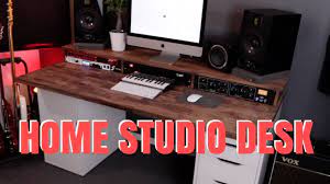 I had no room for any of my equipment in my small home / project studio. Home Studio Desk Ikea Youtube