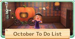 Check Out Things You Should Do In October On Animal Crossing New Horizons Switch Acnh Includes Events In October Animal Crossing October Diy Halloween Event