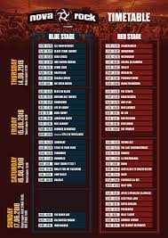 Millencolin is a swedish skate and punk rock band formed in 1992 by members nikola sarcevic, mathias färm and erik ohlsson, from örebro, sweden. Timetable 2018 Nova Rock Festival