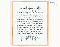 Whether you're looking for inspiration for that card you just bought or want to remember how in love you really are, these valentine's day quotes are perfect for any stage of love. Love Isnt Perfect Etsy