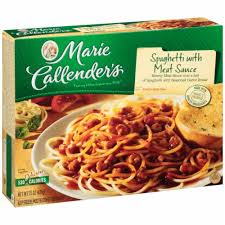 Heat this frozen meal in the microwave for 5 to 6 1/2 minutes or in the oven for 50 minutes; Marie Callender S Spaghetti With Meat Sauce 15 Oz Food 4 Less