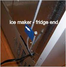 Supplied line from ice maker. Install Ice Maker