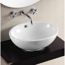 oval white ceramic vessel bathroom sink
