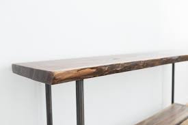 Vasagle design modern vintage baroque antique wood top sofa table hallway entrance foyer console table. Live Edge Entryway Table Black Walnut Console Stockton Heritage