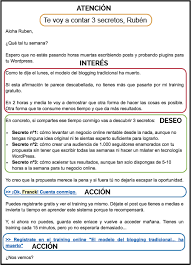 Ejemplo Metodo Aida Marketing De Contenidos Marketing Tecnicas De Venta