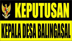 Pembina umum pembina fungsional : Sk Kepala Desa Balingasal Tahun 2020 Website Resmi Desa Balingasal Kecamatan Padureso Kabupaten Kebumen