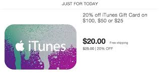 Check spelling or type a new query. Itunes Gift Cards W Email Delivery 20 Off From Paypal 9to5toys