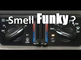 Air Conditioning Smell Funky A C System Explained Howto Fix The Stink Youtube Odor Eliminator Diy Mildew Smell Car Cleaning