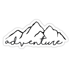 Artsy Redbubble Stickers Black And White Adventure Sticker Sticker By Stickerzzz Bubble Stickers Aesthetic Stickers Hydroflask Stickers