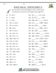 Decimal Place Value Worksheets 4th Grade Place Value Worksheets Decimals Worksheets Math Worksheets
