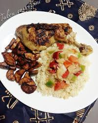 Attieke Poulet Braise Cuisine Africaine Poulet Braise Manioc Recette