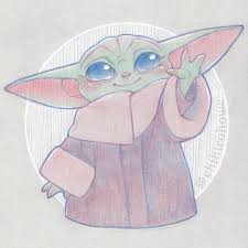 Baby Yoda Fan Art Round Up Mrjakeparker Com Star Wars Drawings Star Wars Art Yoda Drawing