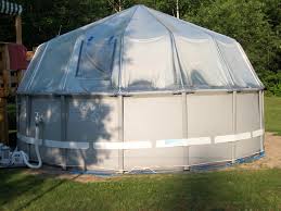 A screen/cage system for your above ground pool that takes the headaches out of maintaining your pool, this screen enclosure helps keep your swimming pool clear of all debris, easy to maintain, and a pleasure to relax in throughout the year. Fabrico Sun Dome All Vinyl Dome 214000