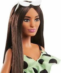 Barbie Fashionista #200 Muñeca con cabello liso y vestido con lunares