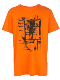 Widest selection of new season & sale only at lyst.com. Off White Graphic Print Cotton Jersey T Shirt In Orange Modesens