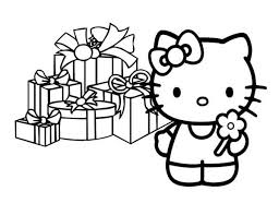 Christmas hello kitty coloring pages for kids, printable free. Christmas Presents Coloring Pages Of Christmas Presents Coloring Page Download Hello Kitty Coloring Birthday Coloring Pages Happy Birthday Coloring Pages