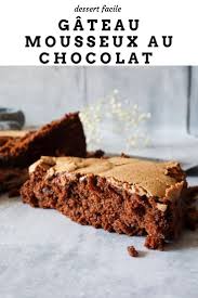 Le Gateau Au Chocolat De Frederic Bau Une Texture Mousseuse En 2020 Gateau Chocolat Chocolat Dessert Facile