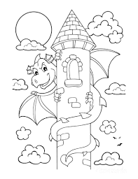 This building is usually built by people who have noble blood as part of a symbol of great power. 56 Dragon Coloring Pages Free Printables For Kids Adults