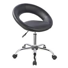 Duhome Desk Chair Work Stool Crescent Adjustable Swivel Task Chair On Wheels Duhome Black Walmart Com Office Chair Chair Home Office Chairs