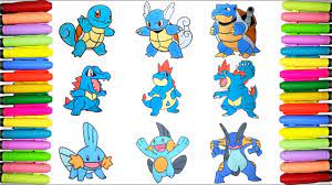 Water pokemon coloring pages are a fun way for kids of all ages to develop creativity, focus, motor skills and color recognition. Water Starters Pokemon Coloring Episode 1 Youtube