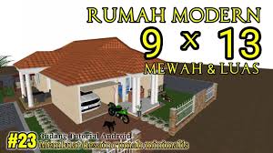 Tidak hanya itu model desain rumah desain rumah minimalis di atas terlihat simple namun tetap menarik karena perpaduan warna yang selaras membuat rumah tersebut lebih elegan. Desain Rumah Mewah 9x13 Dengan 3 Kamar Tidur Gudang Tutorial Android 23 Youtube