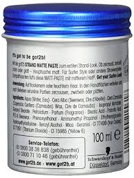Schwarzkopf got2b beach matte paste, surfer look, 100 ml. Schwarzkopf Got2b Strand Matte Matt Paste Surfer Look Haarwachs Kosmetik Test 2021
