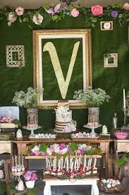 Vintage Enchanted Garden Birthday Party Kara S Party Ideas Garden Party Birthday Garden Party Decorations Fairy Garden Party