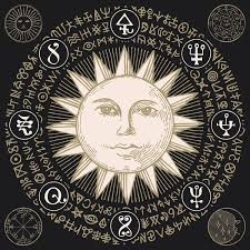 The alchemical sun Vector Images