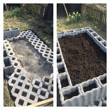 Hochbeet Diy Mit Rasengittersteine Und Rasterflorsteine Garten Pflanzen Hochbeet Garten