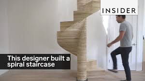 At woodenstairs limited we specialise in bespoke, luxury staircases made to individual specification and to 3d laser measurements. Designer Built An Awesome Spiral Staircase Out Of Plywood Youtube