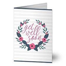 Free get well soon & feel better ecards are you unable to send chicken soup or a care package to a friend or loved one who lives far away? Get Well Soon Personalized Greeting Card