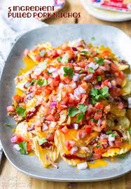 5 Ingredient Pulled Pork Nachos A Spicy Perspective Appetizer Recipes Pulled Pork Nachos Recipes