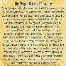 The Pagan Origins Of Easter Pagan Origins Of Easter Pagan Easter Pagan