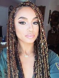 Brown Black And Blonde Ombre Box Braids Pin On American Hairstyle