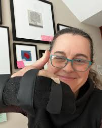 Forgive the forthcoming typos! Looks like this next chapter's gonna be an  interesting one, as I embrace booking via one-hand hunting-and-pecking and  speech-to-text. 😮‍💨 #writerslife #writeon