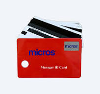 RED MICROS Magnetic ID Cards, 25/set