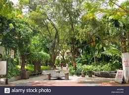 Telok Ayer Jardin Green Park Dans La Ville Asie Singapour Photo Stock Alamy