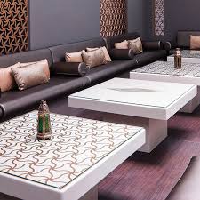 Each design is available in a number of customisable options, allowing you to choose the colour and style that best suits your space. Italian Coffee Table Mashrabiya White Electra Exhibitions
