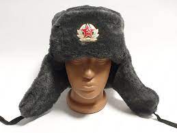 Russian Hat Ushanka Soviet Uniform Russian Army Trapper Hat Etsy Ushanka Hats Ushanka Hat