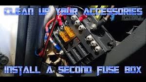 V kit installation location wiring mounting a battery fuse box installation of load switch. How To Install A Secondary Fuse Box Quickly And Easily Car Auxiliary Fuse Box Youtube