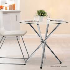 From 4 seater all the way to 10 seater, we got you covered. Artiss Round Dining Table 4 Seater 90cm Tempered Glass Clear Chrome Steel Legs Cross Cafe Kitchen Tables Buy Round Dining Tables 9350062139455