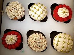 With so many ways to make your baby shower cake and cupcake ideas unique. Christmas Holiday Cupcakes Red White And Gold Holiday Cupcakes Cupcake Flavor Christmas Baking