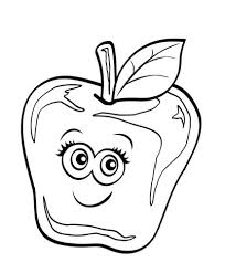 Kostenlose Malvorlage Obst Und Gemuse Kostenlose Malvorlage Apfel Mit Lustigem Gesicht Zum Ausmalen Lustige Malvorlagen Malvorlagen Obst Und Gemuse