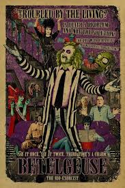In the climax, nobody actually gets to say beetlejuice three times the first time, i don't think saying his name is what really took them to the model town: Say It Once Say It Twice But We Dare You To Say It Three Times Beetlejuice 1988 Fan Poster Is Shaki Beetlejuice Movie Beetlejuice Cartoon Beetlejuice