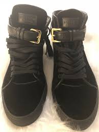Details About Buscemi Mens 100mm Tassel Velvet Hi Top
