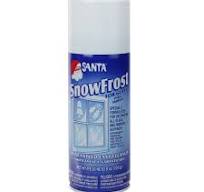 Santa Winter White Snowfrost Christmas Artificial Snow Spray for Glass- 9 Ounces